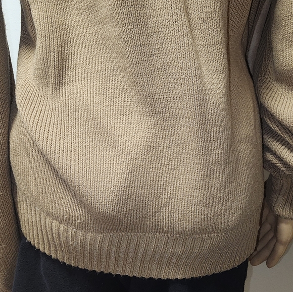 Men's Vintage Suede and Knit Sweater Bomber Jacket - Picture 8 of 12